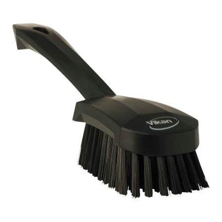 Remco Vikan Short Handle Scrubbing Brush- Stiff, Black 41929